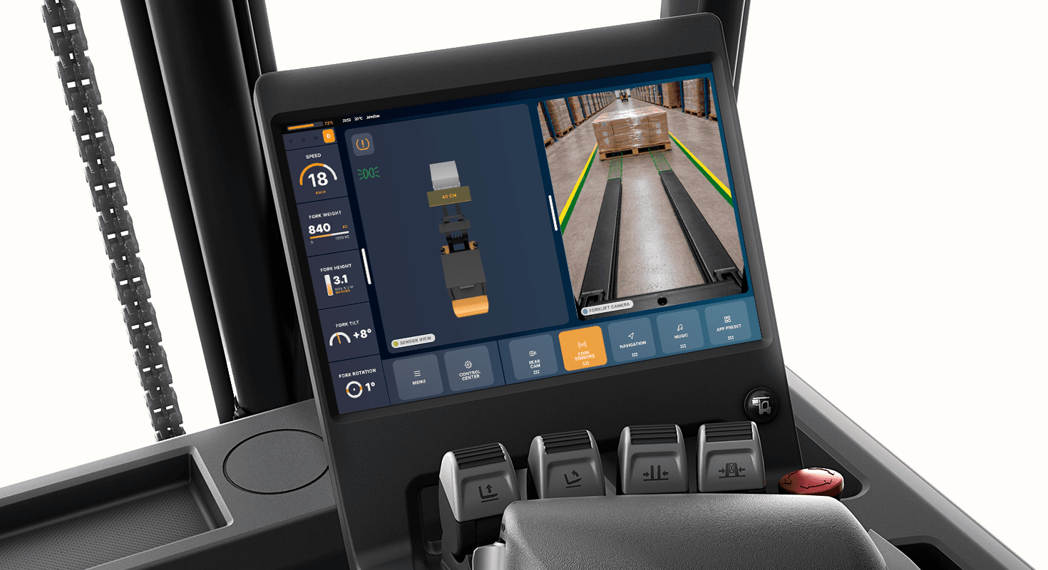 CrossControl HMI — forklift operator interface